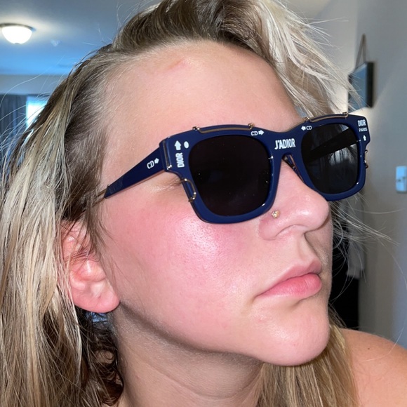 Dior | Accessories | Dior Boutique Jadior Sunglasses Bluegold | Poshmark